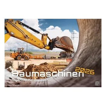Kalendář Baumaschinen - gigantische Bauhelfer - 2026 - Kalender DIN A3 (DE)