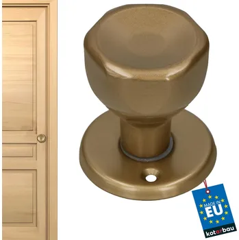 Dveřní kování Otočná koule na dveře a branky - zlato