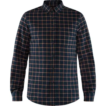 Pánská košile pánská košile s dlouhým rukávem FJÄLLRÄVEN Övik Flannel Shirt M Dark Navy - M