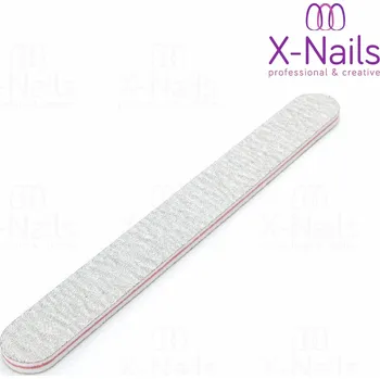 Přípravek na nehty X-NAILS pilník na nehty Eco Line 100/180, rovný - ZEBRA