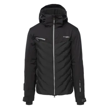 Pánská Zimní prošívaná bunda FITANU ALTINO PRIMALOFT M000284232 – Černá XL