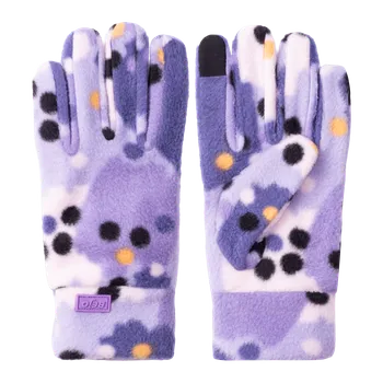 Rukavice Dětské Fleecové rukavice BEJO COOKIE GLOVES KIDS M000280470 – Fialová L/XL