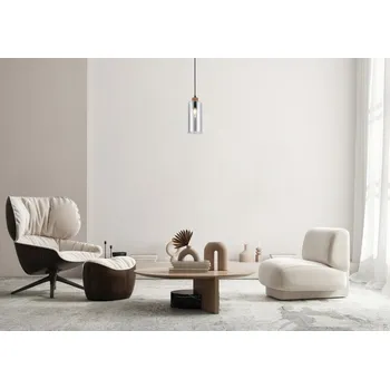 Závěsné svítidlo 1x E27 šedá ITALUX Naster PND-23051-1-WO