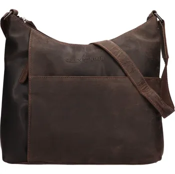 Kabelka Dámská kožená kabelka Greenwood Denis - tmavě hnědá