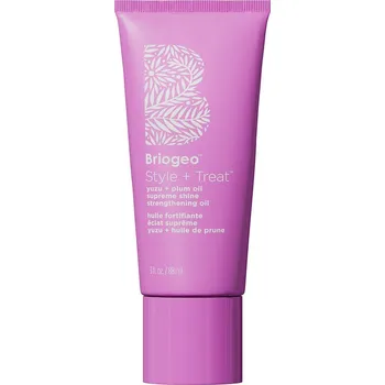 Vlasová regenerace Briogeo - Style + Treat Yuzu + Plum Oil Supreme Shine Strengthening Oil Oleje a séra na vlasy 88 ml unisex
