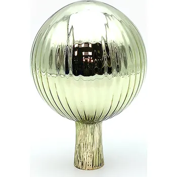 Zahradní dekorace Koule na plot - stříbřená | 75247