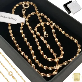 Řetízek ZLATÝ ŘETÍZEK SINGAPUR 50 CM 18 KARÁTŮ DÁREK