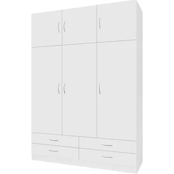 Šatní skříň Šatní skříň Geri New 3D - bílá