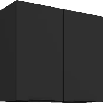 Kuchyňská skříňka 80 G-72 2F, Horní kuchyňská skříňka Aria černá/černá