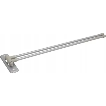 Věšák Věšák na ručníky 2 ramena držák stříbrný