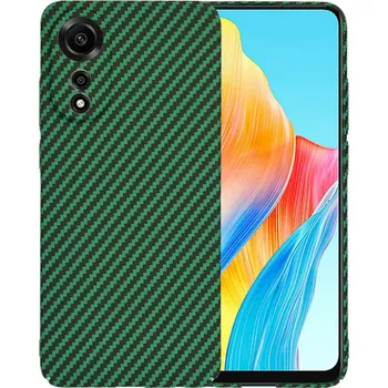 Pouzdro na mobilní telefon Techsuit Carbonite FiberShell kryt Oppo A78 4G zelený
