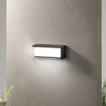 Venkovní osvětlení INTEC LED venkovní nástěnné svítidlo BLOCK, černá, 32 cm plast, CCT LED 22 W celkem