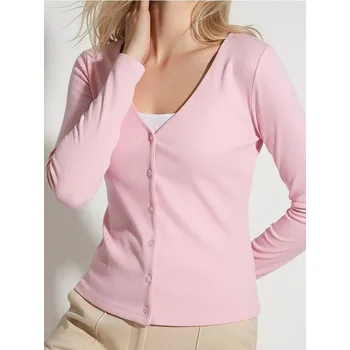 Dámská halenka Sinsay - Hladká viskózová halenka - růžová - 529HC-03J - 529HC-03J-XL