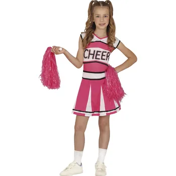 Karnevalový kostým Guirca Dětský dívčí kostým roztleskávačka - Růžový Velikost - děti: S