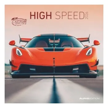 Kalendář High Speed 2026 - Broschürenkalender 30x30 cm (30x60 geöffnet) - Kalender mit Platz für Notizen - Bildkalender - Wandplaner - Technikkalender (DE)