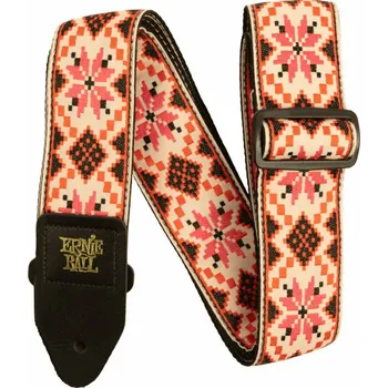 Kytarový popruh Ernie Ball Classic Jacquard Cinnamon Needlepoint Kytarový pás
