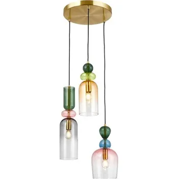 Závěsné svítidlo 3x E14 vícebarevná ITALUX Manso PND-37462-3A-MC-GD