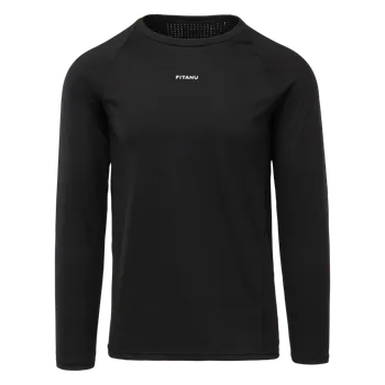 Pánské Tričko s dlouhým rukávem FITANU FRAM M000257555 – Černá M