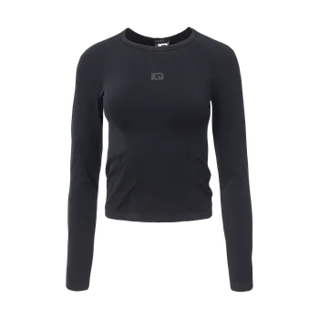 Dámské tričko Dámské Tričko s dlouhým rukávem IQ CROSS THE LINE ISMAE TOP WMNS M000261040 – Černá M