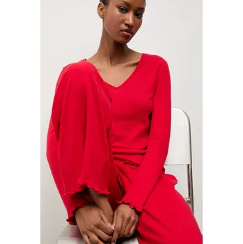 Pánské pyžamo Bavlněné pyžamo Answear Lab WS25.BID003 červená 33X, vel. XS