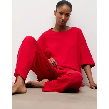 Dámské pyžamo Bavlněné pyžamo Answear Lab WS25.BID005 červená 33X, vel. XS