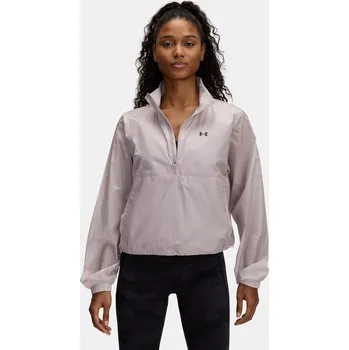 Dámská casual bunda Dámská bunda Under Armour UA Rival Woven HZ Anorak 6000279-009 Šedá SM