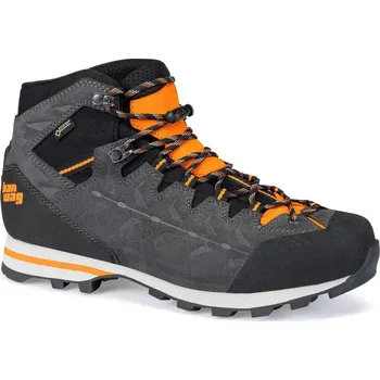 Pánská treková obuv horolezecké boty pánské HANWAG Makra Light GTX Asphalt/Orange - 48