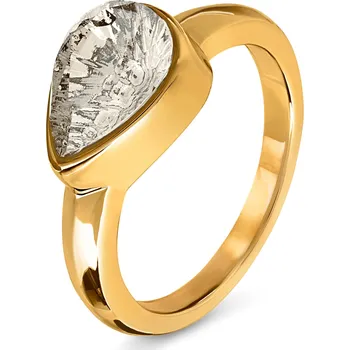 Prsten 717370 - Tchibo - Prsten »Glamour« - pro ženy - vel. 17 - barva: šedá