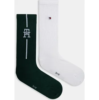 Pánské ponožky Ponožky Tommy Hilfiger 2-pack 701229850.NOS zelená 79A, vel. 39/42