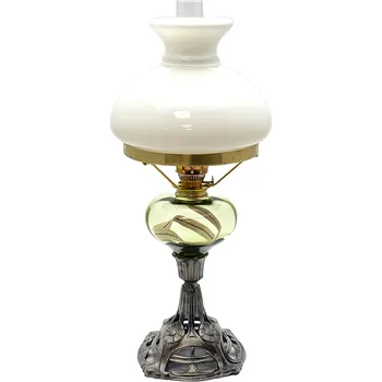 Petrolejová lampa Petrolejová lampa s cínovou nohou - lesní zelená | 82921