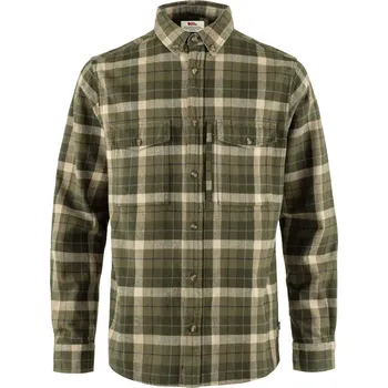 Pánská košile košile pánská FJÄLLRÄVEN Värmland Heavy Flannel Shirt M, Green-Deep Forest - M