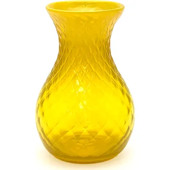 Váza Váza 25cm - Káro - žlutá | 81190