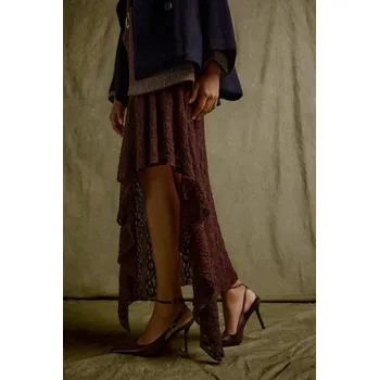 Dámské lodičky Kožené lodičky Answear.LAB V2178-21-3 burgundské 83X, EUR 36