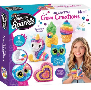 kreativní sada Mac Toys CraZart Zdobení 3D odlitků drahokamy