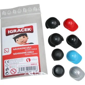 efko Igráček náhradní dílky - vlasy, čepice - výprodej