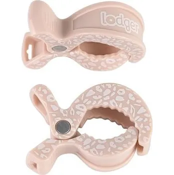 Držák na kočárek LODGER Swaddle Clip print 2balení Blush-Dot