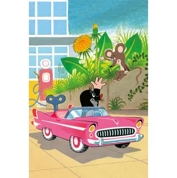 Hračka DINO Puzzle Krtek - autíčko 54 dílků