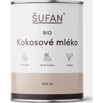 Rostlinné mléko Šufan Bio kokosové mléko 400ml