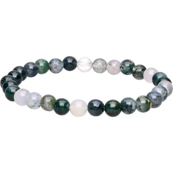 Náramek Náramek z mechového achátu 6 mm
