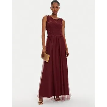 Dámská móda Vila Večerní šaty Lynnea 14052673 Bordó Regular Fit 38