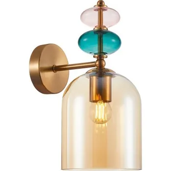 Nástěnné svítidlo Nástěnné svítidlo 1x E27 béžová ITALUX Busco WL-30263-1B-BRO-AMB