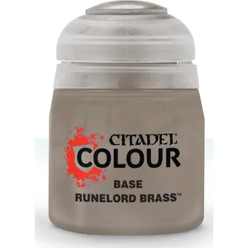 Modelářská barva Citadel Base Runelord Brass - 12 ml