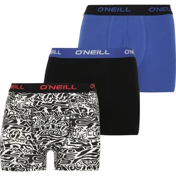 Boxerky Pánské Boxerky O'NEILL M BOXERSHORTS GULF STREAM BLACK 3PK 203021101-7000P – Multicolor XXL