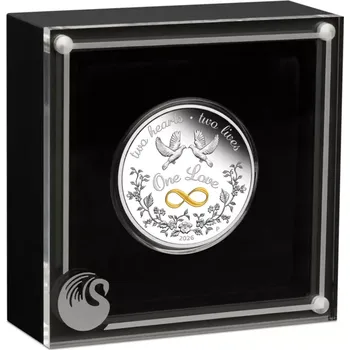 One Love 2026 1 unce stříbrná proof barevná mince