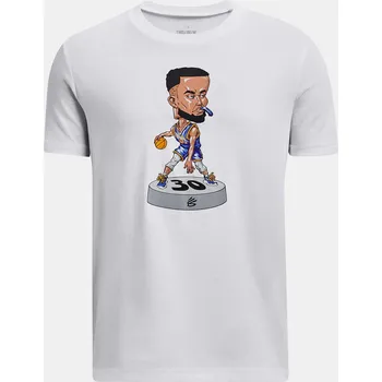 Chlapecké tričko Chlapecké tričko Under Armour UA CURRY BOBBLEHEAD SS 1380079-100 Bílá YMD