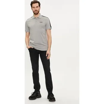 Pánská móda EA7 Emporio Armani Polokošile 3DPF23 PJ02Z 0923 Šedá Regular Fit M