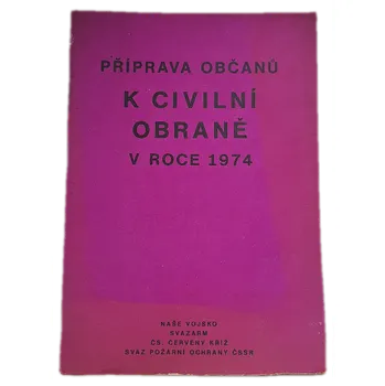 Kniha Příprava občanů k civilní obraně v roce 1974 Učební text pro cvičitele - ANTIKVARIÁT (Kolektiv autorů)