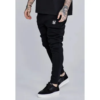 Pánské kalhoty SikSilk Černé tepláky Essentials Velikost: L