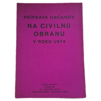 Príprava občanov na civilnú obranu v roku 1974 Učeb. texty pre cvičiteľov - ANTIKVARIÁT (Milan Stevček)