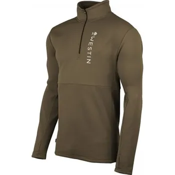 Rybářské oblečení Funkční mikina Westin Energy Midlayer 1/2 Zip Westin Dark Sage 3XL
